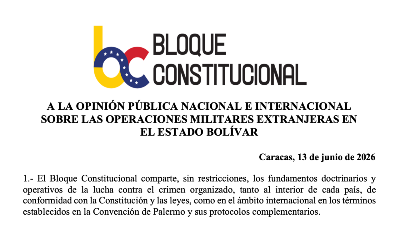 Sobre las operaciones militares extranjeras en el estado Bolívar